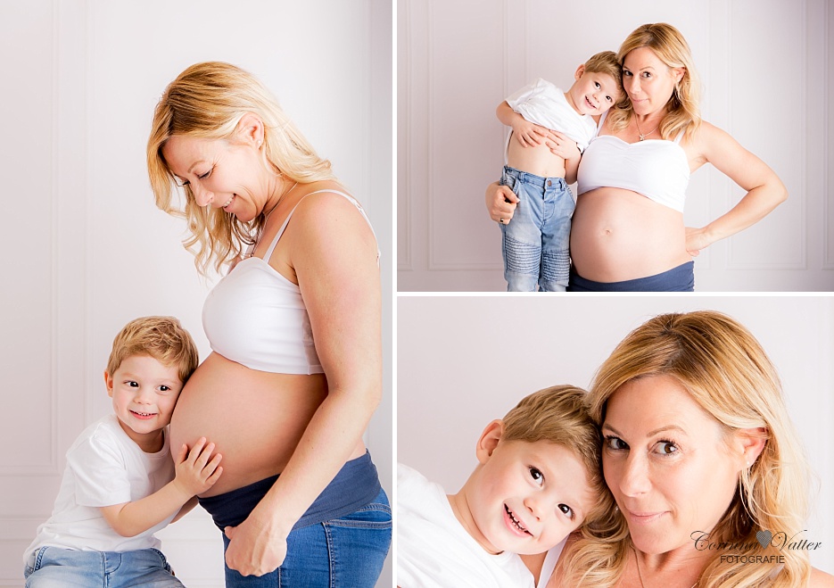 Babybauchshooting im Studio